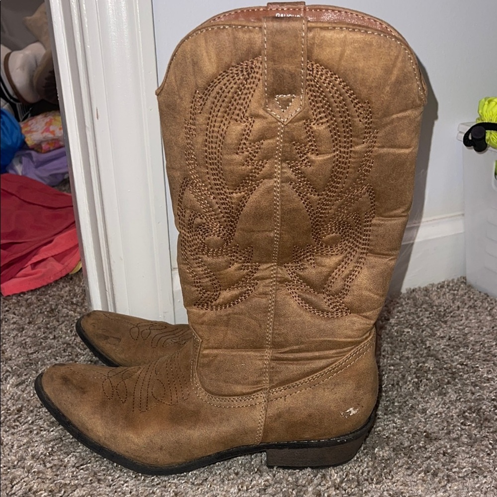 Brown Western Cowboy Boots